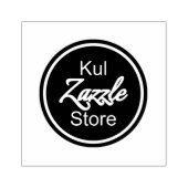 カスタムBusiness Logo 2.5インチx 2.5インチWood Art Stamp ラバースタンプ (インプリント)