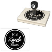 カスタムBusiness Logo 4.0インチx 5.0インチWood Art Stamp ラバースタンプ (押印)