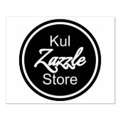 カスタムBusiness Logo 4.0インチx 5.0インチWood Art Stamp ラバースタンプ (インプリント)