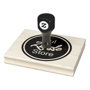 カスタムBusiness Logo 4.0インチx 5.0インチWood Art Stamp ラバースタンプ