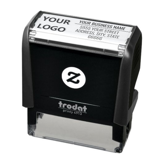 カスタムBusiness Logo Address Self-Inking Stamp セルフインキングスタンプ (商品)