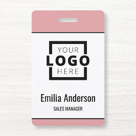 カスタムBusiness Logo Basicバーコード従業員 バッジ