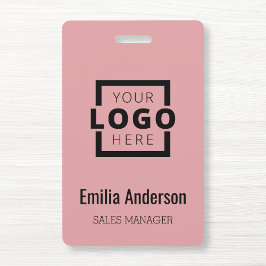 カスタムBusiness Logo Basicバーコード従業員 バッジ