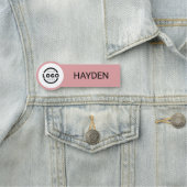 カスタムBusiness Logo Basic従業員スタッフ名 名札 (インサイチュ)