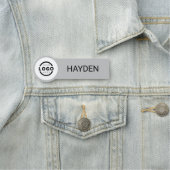 カスタムBusiness Logo Basic従業員スタッフ名 名札 (インサイチュ)