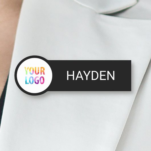 カスタムBusiness Logo Basic従業員スタッフ名 名札