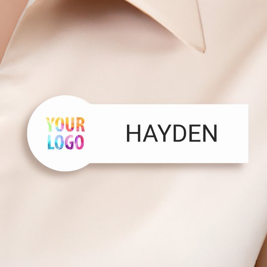 カスタムBusiness Logo Basic従業員スタッフ名 名札