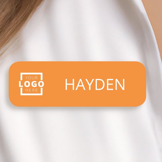 カスタムBusiness Logo Basic従業員スタッフ名 名札