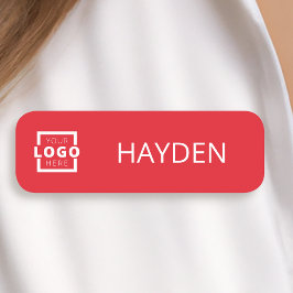 カスタムBusiness Logo Basic従業員スタッフ名 名札