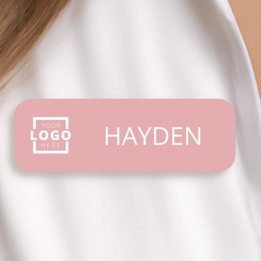 カスタムBusiness Logo Basic従業員スタッフ名 名札