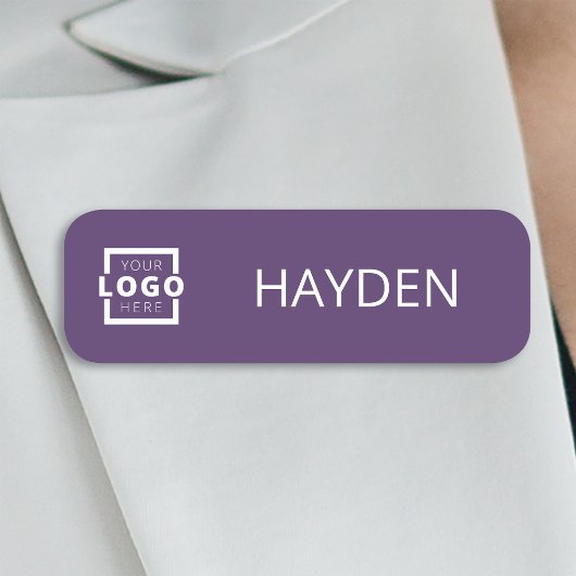 カスタムBusiness Logo Basic従業員スタッフ名 名札