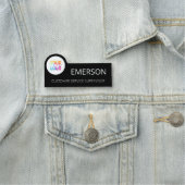 カスタムBusiness Logo Basic従業員スタッフ名 名札 (インサイチュ)