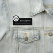 カスタムBusiness Logo Basic従業員スタッフ名 名札 (インサイチュ)