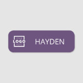 カスタムBusiness Logo Basic従業員スタッフ名 名札 (正面)