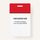 カスタムBusiness Logo Basic従業員名写真 バッジ (裏面)