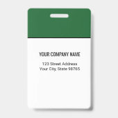 カスタムBusiness Logo Basic従業員名写真 バッジ (裏面)