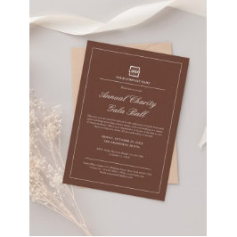 カスタムBusiness Logo Basic従業員名Brown バッジ