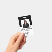 カスタムBusiness Logo Basic Barcode Employee Photo バッジ (手持ち)