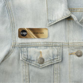 カスタムBusiness Logo Basic Employee Staff Nameタグ 名札 (インサイチュ)