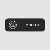 カスタムBusiness Logo Basic Employee Staff Nameタグ 名札 (正面)