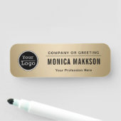 カスタムBusiness Logo Basic Employee Staff Name Na 名札 (インサイチュ)