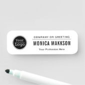 カスタムBusiness Logo Basic Employee Staff Name Na 名札 (インサイチュ)