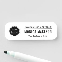 カスタムBusiness Logo Basic Employee Staff Name Na 名札