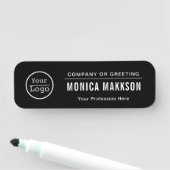 カスタムBusiness Logo Basic Employee Staff Name Na 名札 (インサイチュ)