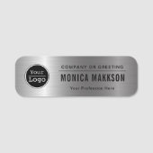 カスタムBusiness Logo Basic Employee Staff Name Na 名札 (正面)