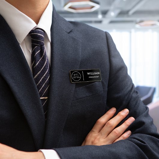 カスタムBusiness Logo Basic Employee Staff Name Na 名札