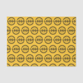 カスタムBusiness Logo Companyブランド黄色 薄葉紙 (正面)