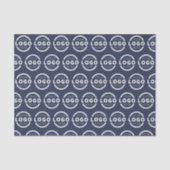 カスタムBusiness Logo Company Branded Blue 薄葉紙 (正面)