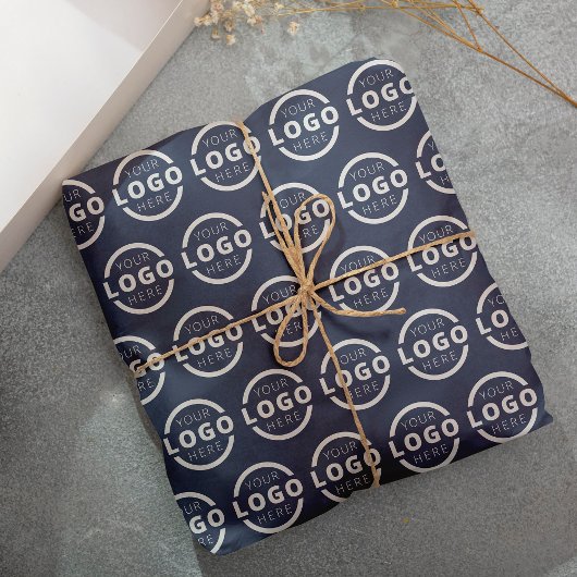 カスタムBusiness Logo Company Branded Blue 薄葉紙