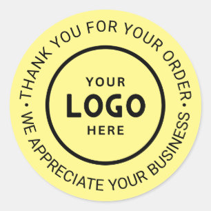 カスタムBusiness Logo Company Branded Thank You ラウンドシール