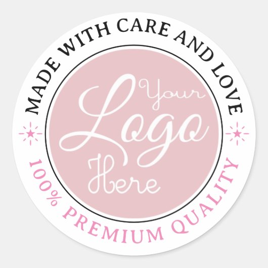 カスタムBusiness Logo Company Branded Thank You ラウンドシール (正面)