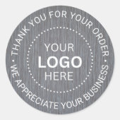カスタムBusiness Logo Company Branded Thank You ラウンドシール (正面)