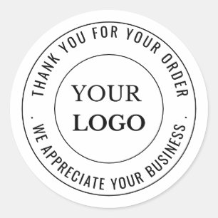 カスタムBusiness Logo Company Branded Thank You ラウンドシール