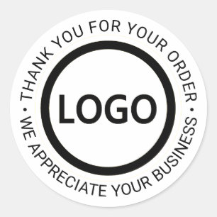 カスタムBusiness Logo Company Branded Thank You Cla ラウンドシール