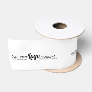 カスタムBusiness Logo Company Packagingブランド サテンリボン