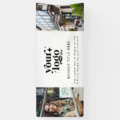 カスタムBusiness Logo Grand Opening 2 Photo 横断幕 (縦)