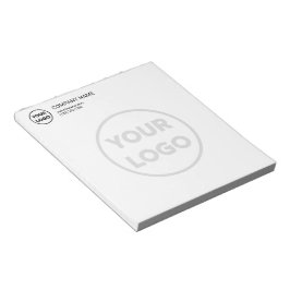 カスタムBusiness Logo Infoビッ連絡ク色あせロゴ ノートパッド