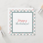 カスタムBusiness Logo、Photo Pointsettia Holidays カード (正面/裏面インサイチュ)