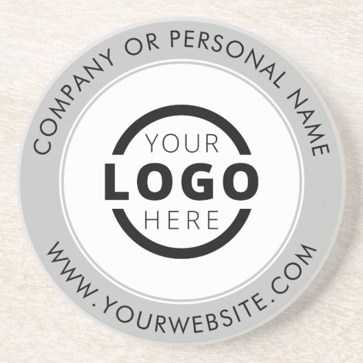 カスタムBusiness Logo Promotion Gray コースター (正面)