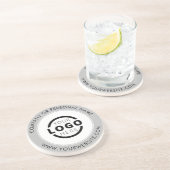 カスタムBusiness Logo Promotion Gray コースター (側面)