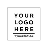 カスタムBusiness Logo Social Network ラバースタンプ (インプリント)