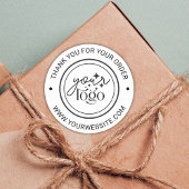 カスタムBusiness Logo Thank You ラウンドシール