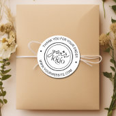 カスタムBusiness Logo Thank You ラウンドシール