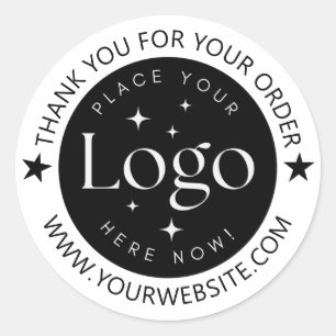 カスタムBusiness Logo Thank You For Your Order Star ラウンドシール