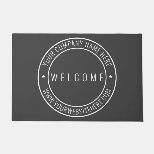 カスタムBusiness Office Company Ormat Welcome ドアマット (正面)