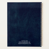 カスタムBusiness Organizer 2025会社のロゴ プランナー手帳 (裏面)